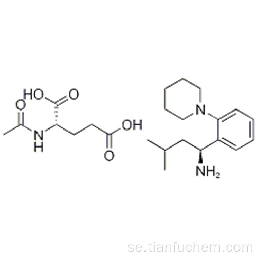 L-glutaminsyra, N-acetyl-, kompd. med (aS) -a- (2-metylpropyl) -2- (1-piperidinyl) bensenmetanamin (1: 1) CAS 219921-94-5